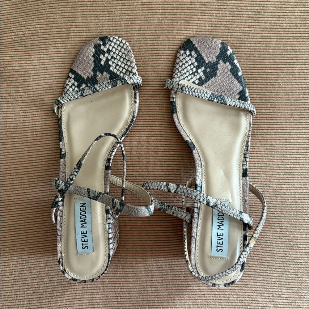 Steve Madden snake print heels